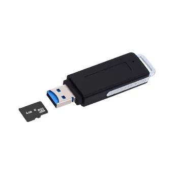 2in1 USB Draiver Digital Audio Diktofon U Flash Disk Kaasaskantav Salvestamise Dictaphone PC