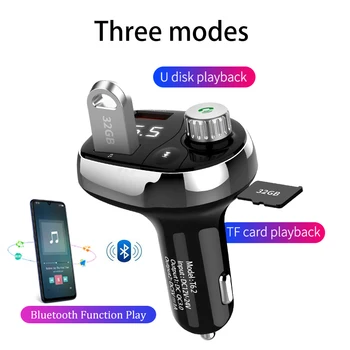 KORSEED Traadita Bluetooth FM Transmitter Modulaator Auto Mp3 Mängija käed-Vabad autovarustus Kiire laadimine 3.0 Dual USB Pordid