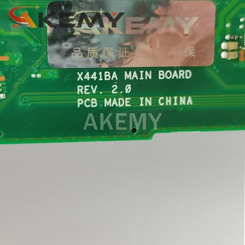 Akemy ASUS X441BA Laotop Emaplaadi X441B X441BA 90NB0I00-R00031 Emaplaadi koos A9-9420 CPU 4G RAM