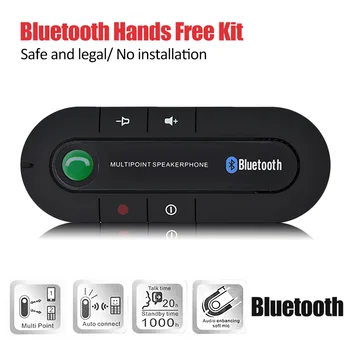 2018 Slim Bluetooth Car Kit Universaalne Traadita Mitmepunktiline Magnet - 