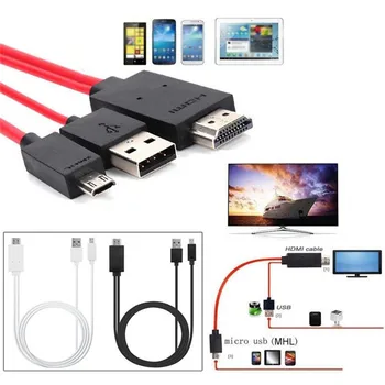 HDMI Mini/Mikro High Speed HDMI Adapter Kaablid Mobiiltelefoni PC TV kullatud Pistik Line