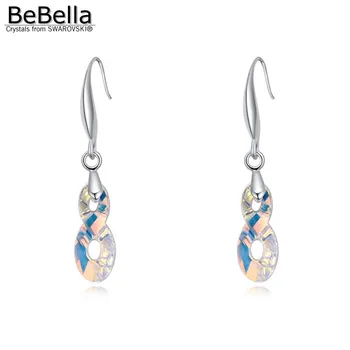 BeBella lõpmatus ripats dangler kõrvarõngad koos Crystal alates Swarovski Elements originaal fashion ehted naistele tüdruk kingitus