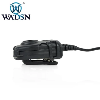 WADSN Peltor RS Sõjalise Standard Versiooni 360 Kraadi Pöörata U-Push-to-Talk) Nupp Peakomplekti Adapter 1 - 2 Pin-Raadio WZ112