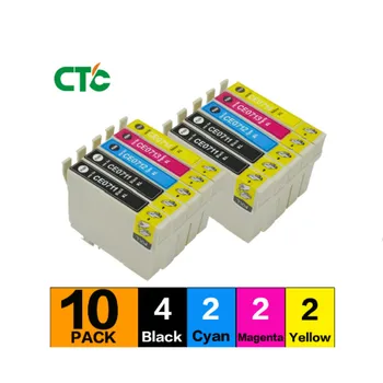 10x T0891/T0711 T0715 XL ühilduv Inkjet Cartridge for Stylus SX100 SX105 DX 4000 DX 4050 BX300F BX600FW printer