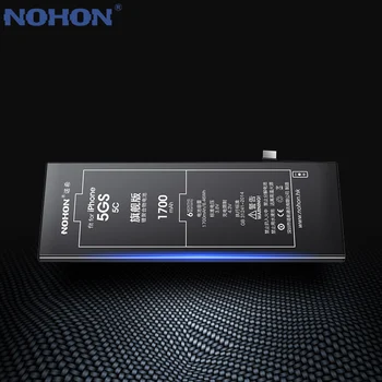 Algne NOHON Aku Apple iPhone 5S 5C 5 6S 6 7 Suure Mahutavusega Patareide Asendamine Liitium-Polümeer Bateria + Tasuta Tööriistad