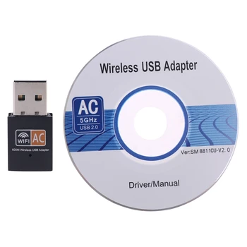 600M 2.4 G 5G AC AU Dual Band USB wifi Kaardi WiFi USB Adapter Sülearvuti 62KA