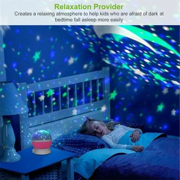 LED Neoon Öö Valguses Projektor Star Sky Pöörleva Tähine Lamp Baby Room Dekoratsioon Atmosfääri Lamp Lapsed Kingitus Disko Palli