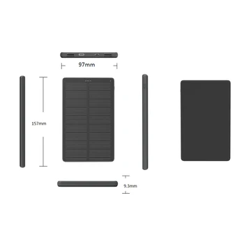 2020. aasta uus 10000 mAh Kõrge efektiivsusega solar power bank with PD 18W Portable Powerbank Kiire Laadija Power Bank For Iphone Xiaomi