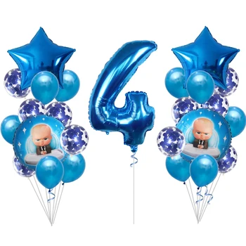 25pcs boss beebi Alumiiniumist Balloon, peace populaarne Alumiinium Õhupallid, lapsed sünnipäeva Tarvikud, poiss, tüdruk, 1. 2st sünnipäeva mänguasi