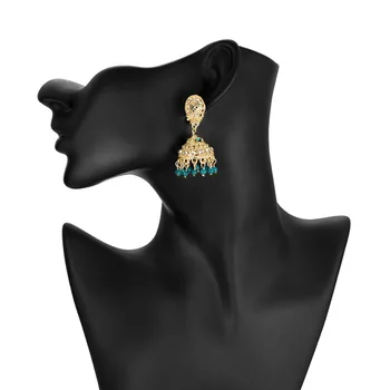 Kuld Kõrvarõngas India Jhumka Tai Käsitöö Helmed Buddha Augustamine Kõrvarõngad Vintage Bohemia Korea Fashion Ehted Lepinguosalise Bijoux