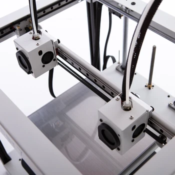 Uusim IDEX 3D printer Sõltumatu Dual Ekstruuderis Full Metal frame Suure Täpsusega Suured DIY kit Climber7