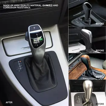 Auto muutmine LHD LED Automaatse käiguvahetuse Nupp Käigukangi Hoova käepide Car Styling BMW E46 E60 e61 seadmesse E63 E64