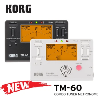 KORG TM60 TM60C Tuuner Metronoomi Tuul/ Kitarr/ Ukulele/ Saksofon/ Viiul/ Flute Tuuner Universaalne Metronoom (CM300 Saab valida)