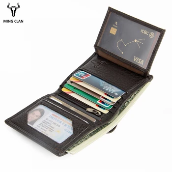 Rfid Rahakott Lühike Meeste Rahakotid Ehtne Nahk Väike Slim Meeste Rahakott Kaardi Omaniku Rahakoti Mood Lukuga Tasku Müntide Kotis Kott
