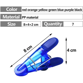 7tk/set Värvikas Plastikust Magnetiga Tihendite Klamber Toidu Ladustamise Kott Külmkapp kleebis Toidu Suupiste Leibkonna külmkapimagneteid