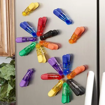 7tk/set Värvikas Plastikust Magnetiga Tihendite Klamber Toidu Ladustamise Kott Külmkapp kleebis Toidu Suupiste Leibkonna külmkapimagneteid