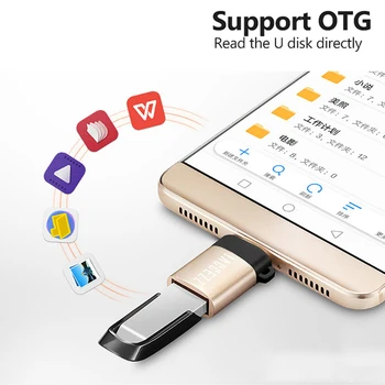 !ACCEZZ 3PC Mini OTG Adapter Samsung Xiaomi Huawei Oneplus Laadija Andmete Sünkroonimine USB-Emane Mikro-USB-Adapteri abil Converter