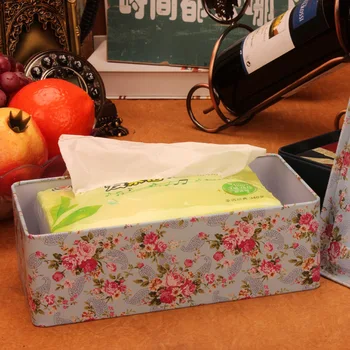 Euroopa raua omanik kudede box kodus laua kaunistamiseks salvrätik ruut leht paberi kasti Salvestamise automaatne paber