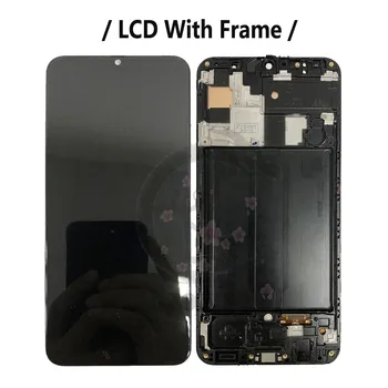 Super AMOLED A50s A507FN/DS LCD SAMSUNG Galaxy A50 A505F/DS A505FN LCD Ekraan Touch Digitizer Koos Raami A505 A507 LCD