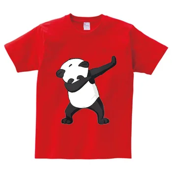 Puuvill Poisid Suvel Tops Tee Pep Panda Koera Laste lõbusad T-särk Dabbing Tants T-särk Lastele Tüdrukud Pidustused Tshirt NN