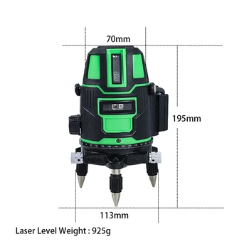 5/3/2 Read Laser Tasandil Füüsilisest Tasandamine Horisontaalne Vertikaalne Risti Super Võimas Roheline Laser Beam 360 Pööratav Statiivi Laser Tasandil
