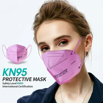 Kn95 CE FFP2 Näo Mask pm2.5 Filtreerimine Näo Suu Maskid Tolmukindel Ohutuse Mittekootud Kaitsva Kõrvaklamber Ühekordselt Mood Masque