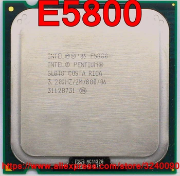 Originaal Inteli PROTSESSOR Pentium Protsessor E5800 3.20 GHz/2M/800 mhz, Dual-Core Socket 775 kiire laeva välja