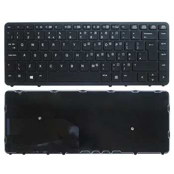 UK inglise Sülearvuti klaviatuur HP EliteBook 840 G1 850 G1 840 G2 850 G2 Seeria UK layout NR Taustavalgustusega NR juhtides kinni