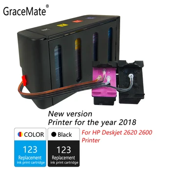 GraceMate 123 CISS Lahtiselt Tindi Asendamine Kw 123 Deskjet 2600 2620 Printerid 2018 Uus Versioon Printer