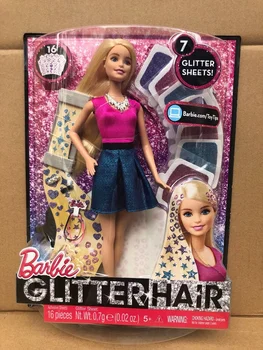 Algne Barbie CLG18 Barbie shinning juuste komplekt Barbie Beebi Nukud Tüdrukud, Mänguasjad, Lapsed Tüdruk Mänguasjad