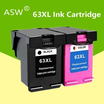 ASW 63XL tindikassett Asendus hp 63 XL Ink Cartridge HP63 jaoks Deskjet 1110 2130 2131 2132 3630 5220 5230 5252 Printer