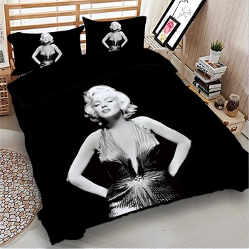 Tekikott Seksikas Musta Voodipesu Komplekt Kuninganna Kuningas Twin Full Size Bedclothes voodipesu 3tk