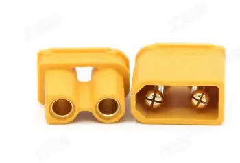 100tk/Palju Koguvad XT30U 2mm Blokeerumisvastased Ühendage Pistik Isane+Emane Kuldne / Uuendada XT30 ( 50 Paari ) 30% MAHA