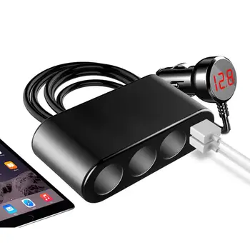 Auto Auto sigaretisüütaja Pessa Splitter Laadija Dual USB autolaadija Power Adapter laadimiskaabel valik
