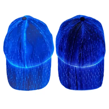 2021 Uus Kvaliteetne Reguleeritav Pesapalli Müts Mood Valgust kiirgav LED Optiline Fiiberkaabel Klubi Unisex Kummalised asjad