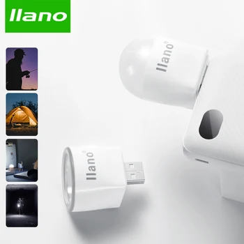 LLANO USB Vidinad USB LED Lamp Lamp, 5V 1W/1.5 W MINI Portable Laptop Telk Reisida, Matkata, Telkimine Power Bank Valge Sülearvuti