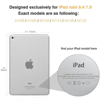 MoKo Puhul Uus iPad Mini 5. Põlvkond 7.9