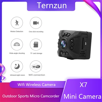 1080P HD WiFi Mini Kaamera Öise Nägemise Infrapuna Liikumise Tuvastamise Loop Salvestamine Micro Videokaamera Kodu Turvalisus Õues Sport