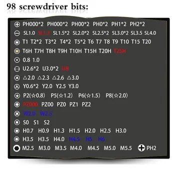 115 1 Screwdriver Set Multi-Funktsioon Käsitsi Parandamise Tööriista Kast Koju Multi-Use Remont, Mobiiltelefon, Arvuti Lahtivõtmine Tööriista Kast