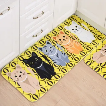 Vaip Köök Vaip Ukse Matt Teretulnud Põranda Matt Vaip Trükkimine Koridori Kass elutoa Põranda Matt Anti-slip Tunda