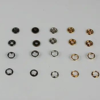 Tehase hulgi hind 100sets snap nupud 9.5 mm metall vase 5 värvid Beebi Ronida riided nuppu, tasuta shipping