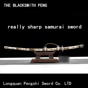 Tõesti terav samurai mõõgad/tanto/hõbetatud vask mantel T10 teras, savi tera Toyo Ninja Nuga/sabre japonais/Tachi
