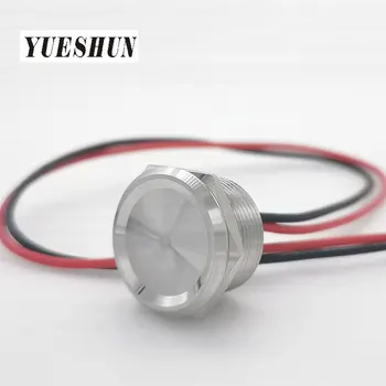 YUESHUN roostevabast terasest Metallist Piezo Lüliti 16mm 19 mm 22 mm 25 mm veekindel IP68 Hetkeline surunupp-lüliti