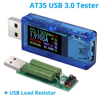 Proster jaoks AT35 USB 3.0 Võimsus Meetri Tester LCD Voltmeeter Ammeter Voltage Current Meter USB-Tester Power Laadija Detektor