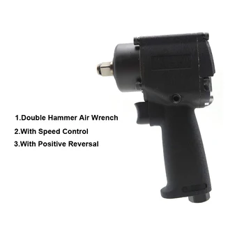 Mini Pneumaatilised/Air löökmutrikeeraja Õhu 1/2 tolline Twin Hammer Õhk Auto Remont löökmutrikeeraja Autode Võtmed Vahendid