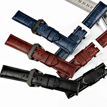 MAIKES Kvaliteedi Ehtne Nahk Kella Rihm 22mm 24mm 26mm Fashion Sinine Vaadata Tarvikud Watchband Jaoks Panerai Watch Band