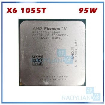 AMD Nähtus X6 1055T X6-1055T 2.8 GHz Kuus-Core CPU Protsessori HDT55TWFK6DGR Socket AM3 95W 938pin