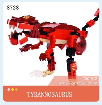 GUDI 5in1 Ümberkujundamise Tähestik Robot Dinosaurus Loomade God of War Hariduslik Tegevus Joonis ehitusplokk Mudel Kids Mänguasi kingitus