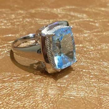 F L Z B, Reaalne Topaas Hõbe 925 Sõrmus Naiste Gemstone Engagement Ring Trahvi Ehteid Võluv ringi