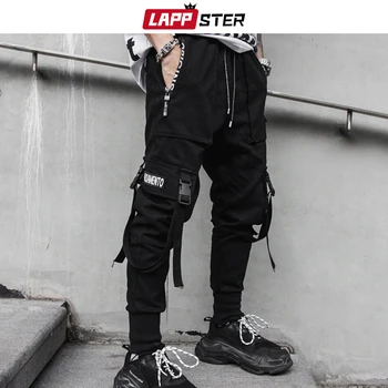 LAPPSTER Lindi Streetwear Cargo Püksid 2020 Mehed Hip-Hop Joggers Püksid Must Higi Vabaaja Püksid pikad Püksid, Tunked Meestele Jälgida Püksid